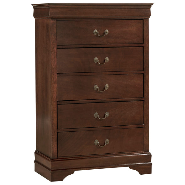 Mayville Brown Cherry Sleigh Youth Bedroom Set