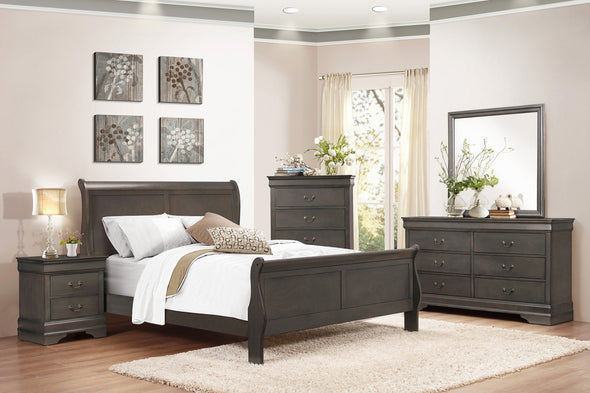 Mayville Stained Gray Sleigh Youth Bedroom Set
