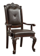 Kiera Brown Arm Chair, Set of 2