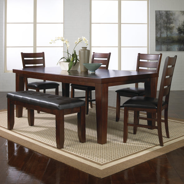 Bardstown Cherry Brown Extendable Dining Set - Luna Furniture