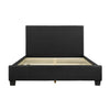 Lorenzi Black Queen Upholstered Platform Bed