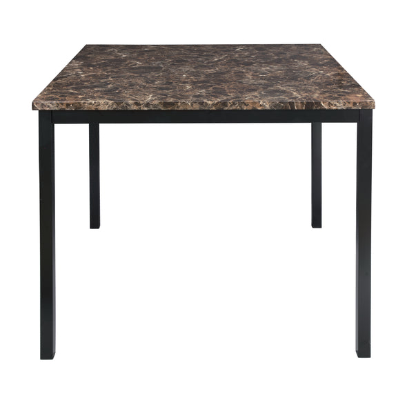 Tempe Brown/Black Marble-Top Counter Height Set