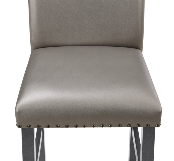 Bankston Gray Counter Height Chair, Set of 2 - Luna Furniture