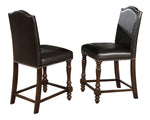 Langley Espresso Counter Height Chair, Set of 2