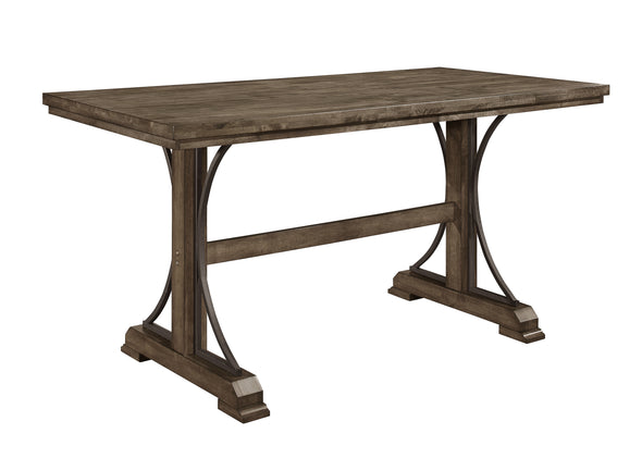 Quincy Grayish Brown Counter Height Table
