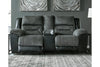 Earhart Slate Reclining Loveseat with Console -  - Luna Furniture