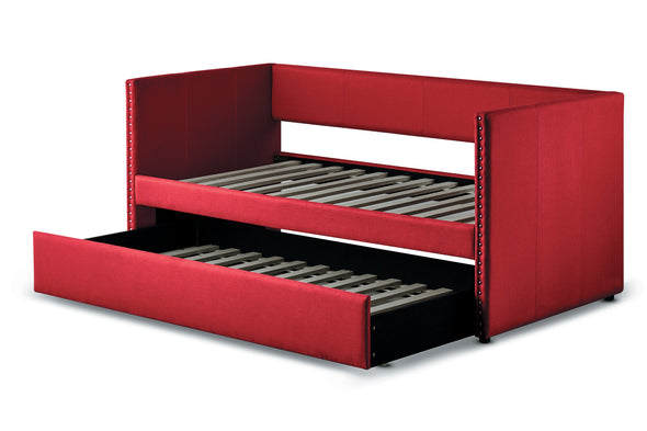 Therese Red Daybed with Trundle - Luna Furniture