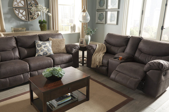 Boxberg Teak Reclining Living Room Set - Luna Furniture