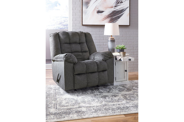 Drakestone Charcoal Recliner -  - Luna Furniture