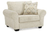 Haisley Ivory Oversized Chair -  - Luna Furniture