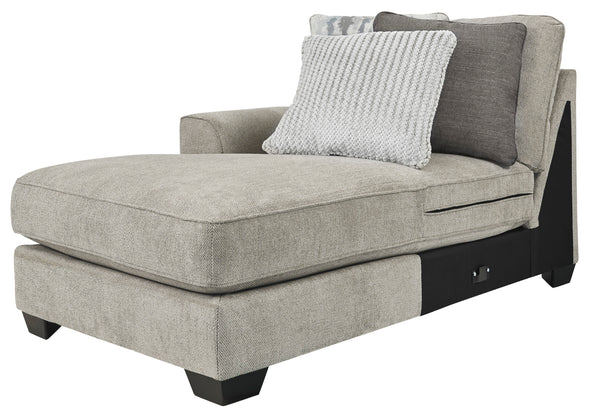 Ardsley Pewter LAF Sofa Chaise - Luna Furniture