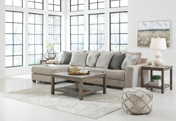 Ardsley Pewter 3-Piece LAF Chaise Sectional