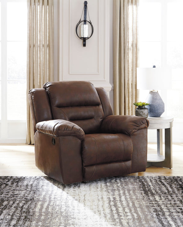 Stoneland Chocolate Reclining Living Room Set - Luna Furniture
