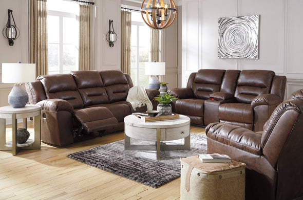 Stoneland Chocolate Power Reclining Living Room Set - Luna Furniture