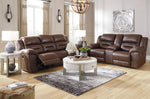 Stoneland Chocolate Power Reclining Living Room Set - Luna Furniture