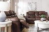 Stoneland Chocolate Reclining Living Room Set - Luna Furniture