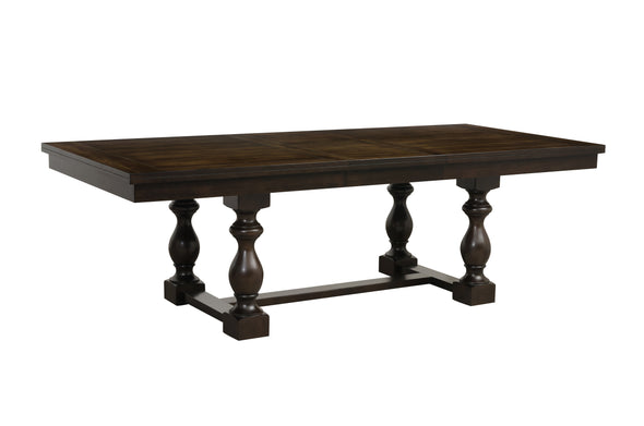 Yates Dark Oak Extendable Dining Table -  - Luna Furniture