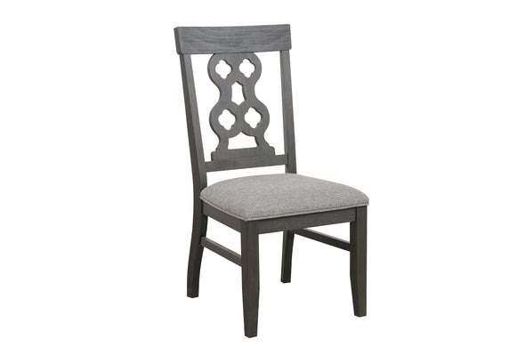 Arasina Dark Pewter Side Chair, Set of 2