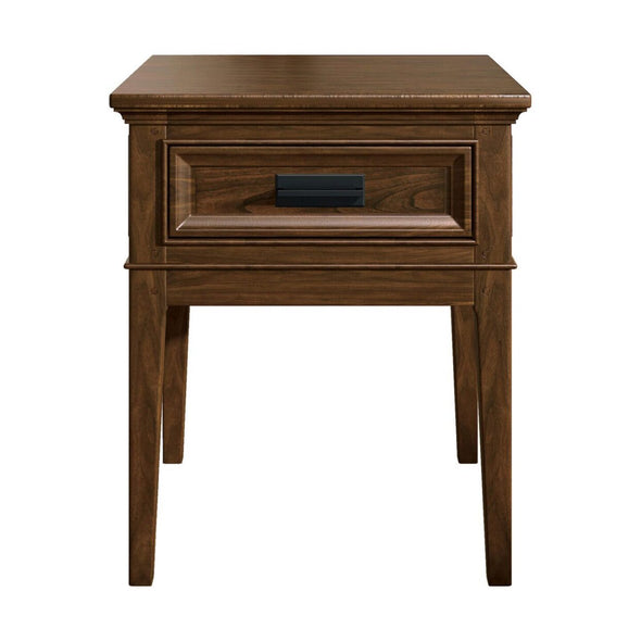 Frazier Park Brown Cherry Wood End Table
