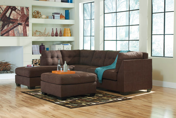 Maier Walnut 2-Piece LAF Chaise Sectional