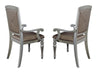 Orsina Silver Mirrored Extendable Dining Set -  - Luna Furniture