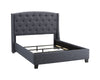 Eva Gray King Upholstered Bed - Luna Furniture