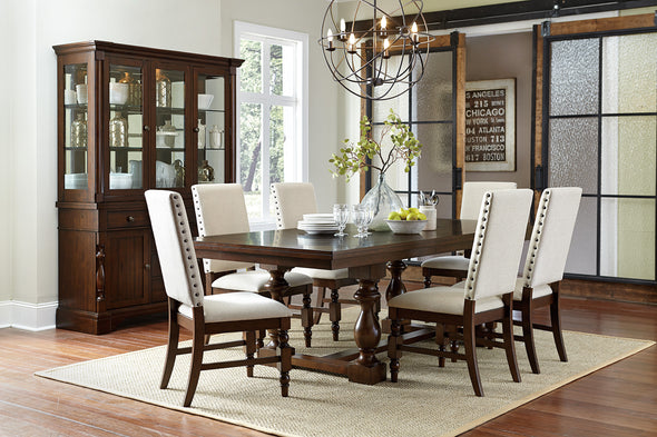 Yates Brown Rectangular Extendable Dining Table | 5167 - Luna Furniture