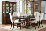 Yates Dark Oak Extendable Dining Set -  - Luna Furniture
