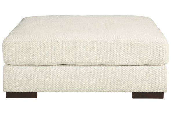 Zada Ivory Oversized Accent Ottoman - Ashley - Luna Furniture