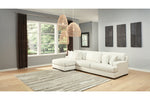Zada Ivory 2-Piece LAF Chaise Sectional