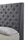 Chantilly Gray King Upholstered Bed - Luna Furniture