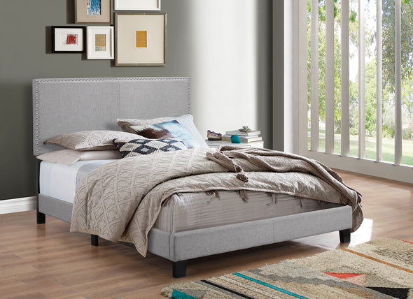 Erin Gray Twin Upholstered Bed - Luna Furniture