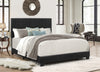 Erin Black PU Leather Queen Upholstered Bed - Luna Furniture