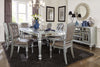 Orsina Silver Mirrored Extendable Dining Set -  - Luna Furniture