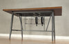 Selbyville Cherry/Gunmetal Counter Height Set -  - Luna Furniture