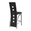 Sona Black/Silver Counter Chair, Set of 2 -  - Luna Furniture