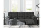 Wilhurst Marine Reclining Sofa with Drop Down Table -  - Luna Furniture