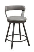 Appert Gray/Dark Gray Swivel Counter Chair, Set of 2 -  - Luna Furniture