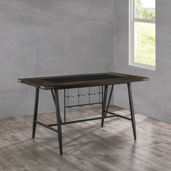 Appert Gray/Dark Gray Counter Height Set - Homelegance - Luna Furniture