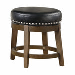5681BLK-18 Round Swivel Stool, Black, Set of 2 - Luna Furniture