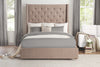 Fairborn Brown Tufted Queen Platform Bed - Luna Furniture
