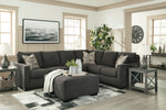 Lucina Charcoal 3-Piece RAF Sectional