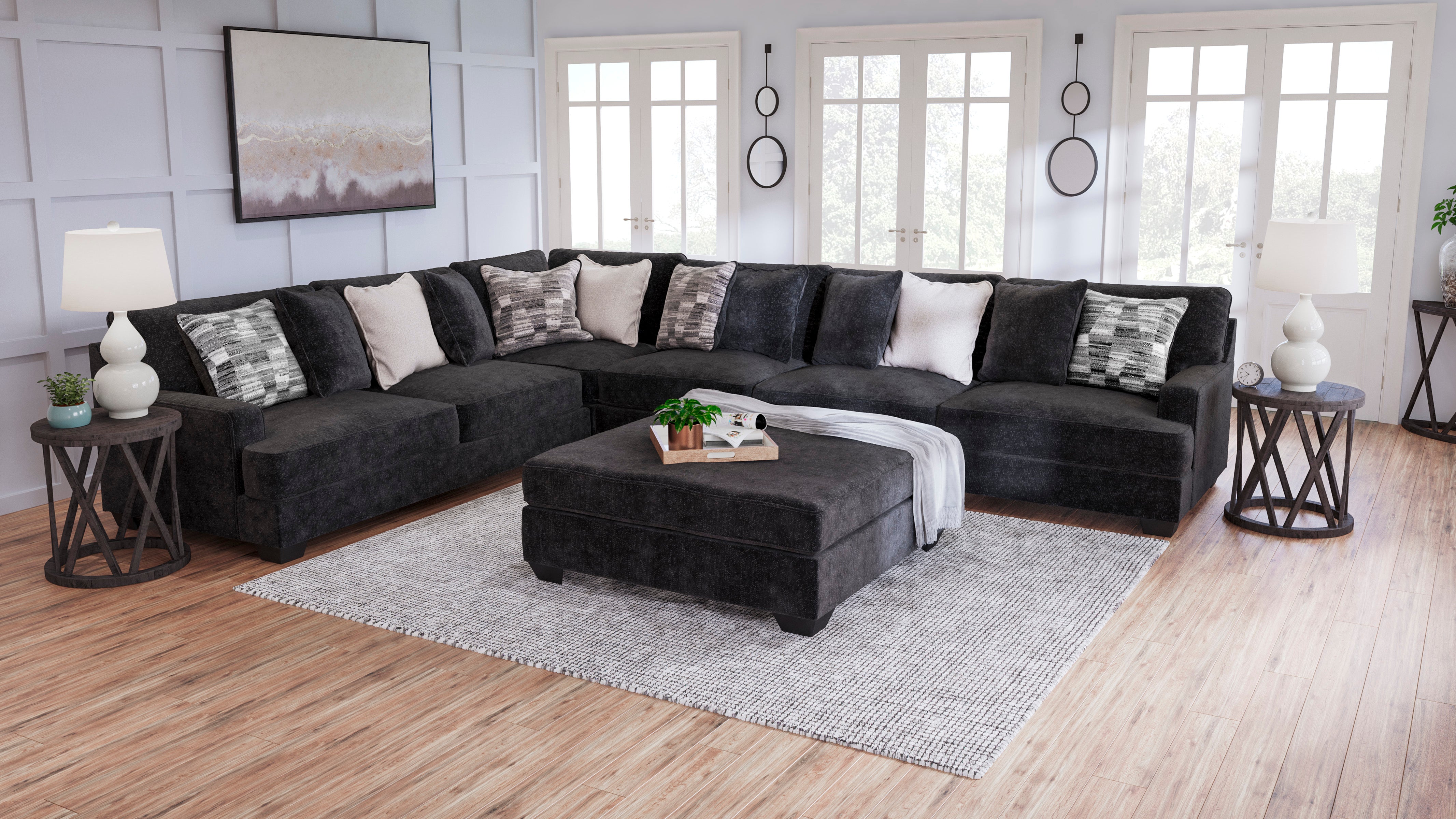 Lavernett Charcoal 4 Piece Sectional