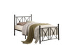 Mardelle Black Full Metal Platform Bed | 2047 - Luna Furniture
