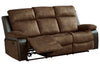 Woodsway Brown Reclining Sofa -  - Luna Furniture