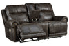 Grearview Charcoal Power Reclining Loveseat with Console -  - Luna Furniture