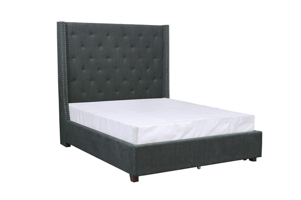 Fairborn Gray King Upholstered Platform Bed