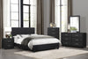 Lorenzi Black Upholstered Platform Youth Bedroom Set