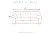 Accrington Granite Sofa -  - Luna Furniture