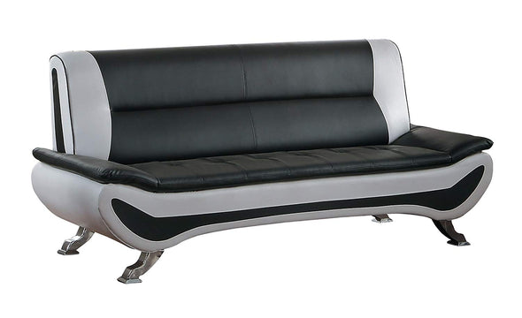 Veloce Black/White Sofa - Luna Furniture